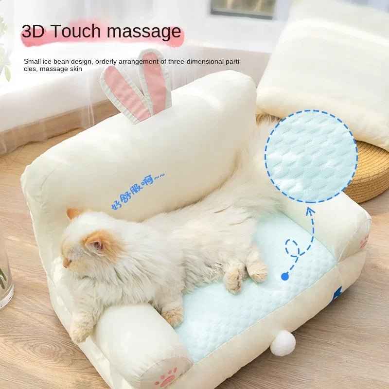 Cat Bed & Mats Fluffy Soft Pet Cat Sofa Bed Detachable Washable Pet Nest for Small Dog Large Size Cat Lazy Sofa Kitten Puppy Bed - Chachachats