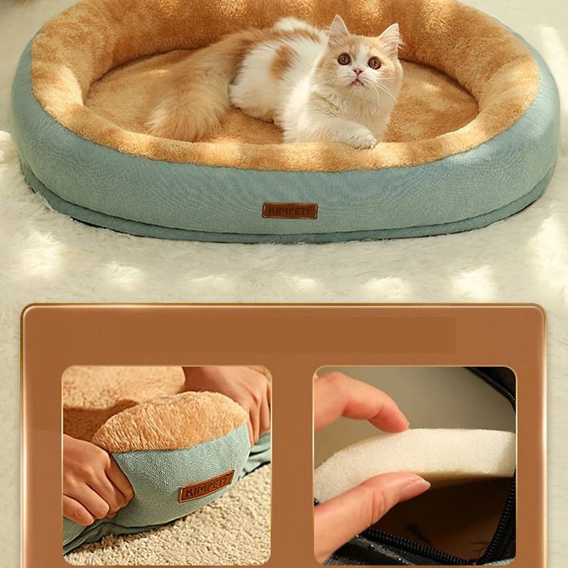 Coussin pour chat lavable et chaud - Chachachats