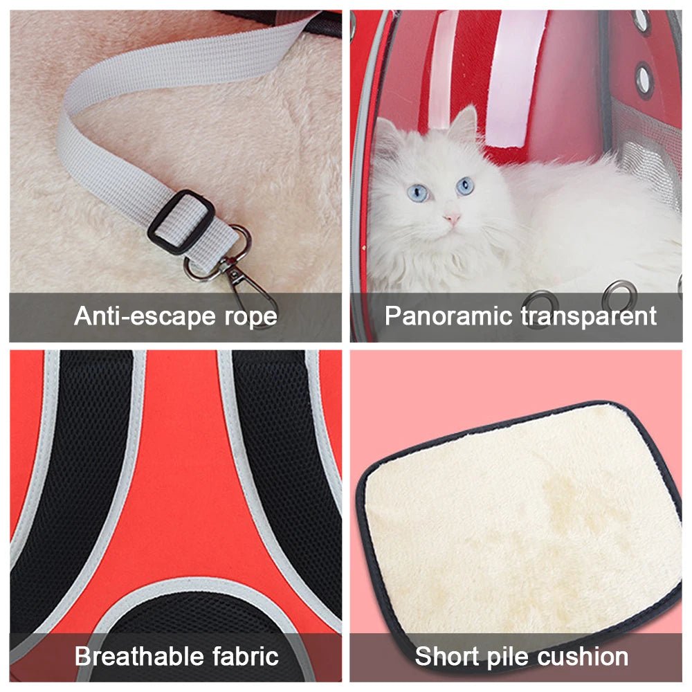 Sac a dos pour chat aérable et transparent - Chachachats